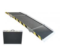 Rampe d'accès en aluminium 270 kg - 1850 x 750 mm - largeur utile 720 mm - Pliable en 3 sections MW Tools ARP30180