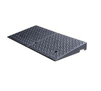 Rampe d'accès portable en plastique, Rampes de bordure d'allée noires, plusieurs tailles for voitures, scooters, vélos, motos, fauteuils roulants(100x25x6cm)