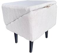 Rampe D'accès pour Chien Avec Pouf et Marchepieds Intégrés, Marchepieds pour Lit et Canapé, Échelle Pliable pour Chat Canapés pour Chiens Escalier Pour Animaux Pouf/repose-pieds Rembourré pour Animaux