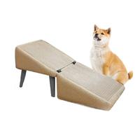 Rampe D'accès pour Chiens pour Lits, Escalier pour Chiens 2 en 1, Rampe Pliante pour Animaux, Tabouret Antidérapant pour Petits Chats La Plupart des C-hiens