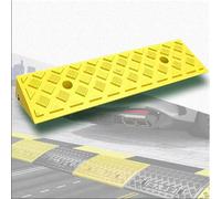 Rampe d'accès pour fauteuil roulant Threshold, Rampes de bordure en caoutchouc for fauteuil roulant, garage, abri de jardin, quai de chargement, multicolores, plusieurs tailles(Yellow,50x22x6 cm)