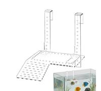 Rampe de Bain de Soleil pour Tortue,Plateforme Flottante réglable en Acrylique Transparent - Terrasse de Repos et Exposition au Soleil destinée aux Tortues,pour Maison, dortoir, Bureau, Salon, Balcon
