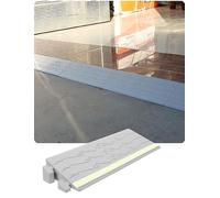 Rampe de balayage robotisée, rampe d'accès for fauteuil roulant, tapis de transition for porte de maison, avec bande réfléchissante, longueur: 30cm/11,8po(30x12x5.5cm)