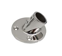 Rampe de bateau à 60 degrés - Base ronde pour tuyau de 22/25 mm - Rampe de bateau - En acier inoxydable 316 de qualité marine - Plaque de base - Petite table de salle à manger ronde - Support de pieds