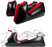 Rampe de bondage multi-positions - Fauteuil gonflable - Lit - Chaise gonflable - Canapé - Pieds divisés - Coussin SM avec menottes pour les pieds