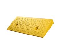 Rampe de Bordure Coussin en montée Non glissée, Rampe seuil légère Portable pour Fauteuil Roulant, Scooter, vélo, Moto, Voitures Basses, camions, allée, Hangar, Garage Jaune 50x27x7cm