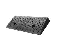 Rampe de Bordure Coussin en montée Non glissée, Rampe seuil légère Portable pour Fauteuil Roulant, Scooter, vélo, Moto, Voitures Basses, camions, allée, Hangar, Garage Noir 50x27x7cm