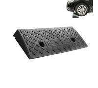 Rampe de Bordure d'allée, Rampe seuil en Plastique Lourde légère Portable pour Voitures Basses, camions, fauteuils roulants, Scooters, Motos, quais Chargement, hangars, garages Noir 50x27x7cm