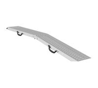 vidaXL Ramp de Chargement Argent 185 x 22,5 x 4,5 cm Acier galvanisé