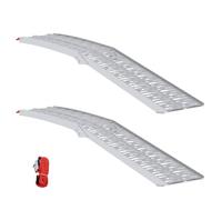 Rampe de chargement en aluminium - vidaXL - Argenté - 222 x 28 x 5 cm - Pliable - Poids maximal 200 kg