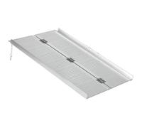 Rampe De Fauteuil Roulant Rampe De Chargement Antidérapante Pliable Avec Bordures De Sécurité Max. 270 Kg Alu
