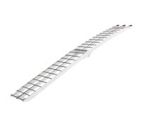 Rampe de chargement pliante en aluminium Oxford Gris 2,1x27,1 m