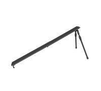 EUFAB 11640 Rail de Chargement Universel pour Porte-vélos, env. 115 cm, Hauteur Variable 40 à 60 cm, Charge utile 30 kg, pour pneus de 8 à 10 cm de Large, Pliable, Noir