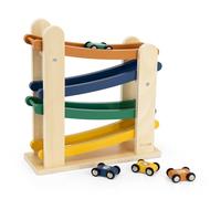 Rampe de course en bois avec 4 voitures - Trixie