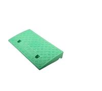 Rampe de cross de voiture Rampe de seuil de voiture en plastique, rampe de bordure Portable avec marches de hauteur de Surface texturées for allée, quai de chargement, trottoir(Green,25X27X13cm)