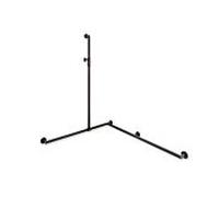 Rampe de douche Hewi System 900 900.35M30860ER 1250 x 965 x 1185 mm, acier inoxydable revêtement par poudre gris foncé mat profond, droite