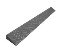 Rampe de Fauteuil Roulant,1-7cm Rampe de Seuil de Porte en Plastique Solide,Ménage Marches Antidérapantes Rampes Porte pour Vélo Fauteuil Roulant Garage Entrepôt (Gris, 100 * 10 * 4cm)