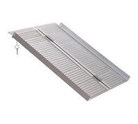 Rampe De Fauteuil Roulant Rampe De Chargement Antidérapante Pliable Avec Bordures De Sécurité Max. 270 Kg Alu