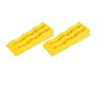 Rampe de Levage Voiture Lot de 2 rampes nivellement for Camping-Car, Cales Roue Jaunes à 3 Niveaux for remorque et