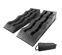 Rampe de Levage Voiture Lot de 2 rampes nivellement for Camping-Car, stabiliser Le ou la remorque, avec Sac Oxford(Black)