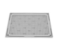 Rampe de Marche pour bac à litière pour Chat avec Fonction de Filtre, 41 x 28 x 2 cm, spacieux, Double Couche, Lavable, Fond antidérapant, Tapis de litière pour Chaton, Animal de (Gris Clair)