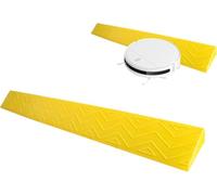 Rampe de marches Rampe de seuil, Rampe for Fauteuil Roulant, entrée de Salle de Bain intérieure ou extérieure, Rampe en Plastique antidérapante(Giallo,16 * 7.5cm/6.2 * 3in)