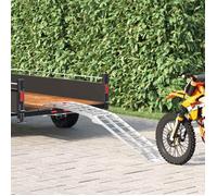 vidaXL Ramp de Chargement Argenté 178 x 29 x 14 cm Aluminium