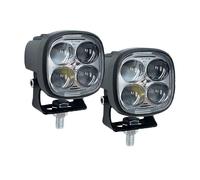 Rampe de Phare de Travail LED 2x40w, 12V 24V, Carré Projecteurs Lumière Feux pour Motos Voiture camions SUV ATV 4x4 Tracteur