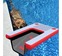 Rampe de piscine gonflable pour chiens de grande taille - Quai flottant avec tapis antidérapant, idéal pour les bateaux, les quais, les océans et les lacs