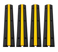 Rampe de protection de câble - VEVOR - Passage câbles PVC caoutchouc - Charge 8T - Lot de 4 PCS