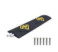 Rampe de protection de câbles antidérapante en caoutchouc, système de gestion des tuyaux multicanaux, ralentisseurs robustes pour garages et parkings (2 canaux) - Solution de sécurité renfor