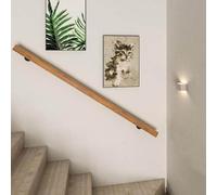 Rampe de sécurité d'escalier industrielle moderne en bois à fixation murale antidérapante pour enfants et personnes âgées Garde-corps sans barrière (taille : 80 cm)