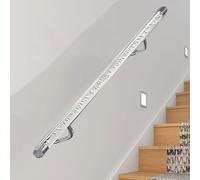 Rampe de sécurité élégante en cristal acrylique avec supports pour escalier intérieur 1 à 6 m pour couloir, jardin d'enfants et hôpitaux (longueur 2 m)