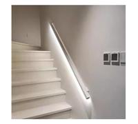 Rampe de sécurité murale pour escalier avec éclairage LED - 120,1 cm - Pour intérieur/extérieur - Blanc - Design moderne