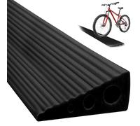 Rampe de Seuil 2.5cm 500kg 100x6.5cm Noir pour Fauteuil et Robot Aspirateur
