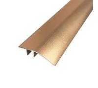 Rampe de Seuil Aluminium Seuil de Porte Barre de Seuil Rattrapage Bande de Transition Profilé de Transition,Convient pour Pente de 6-12mm(Or Cuivré, 0.9m×4.3cm)