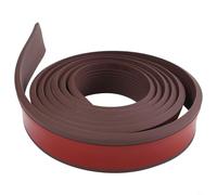 Rampe de seuil de garage 3 m de long en caoutchouc pour fauteuil roulant pour entrée de porte et nivellement du sol (marron foncé)