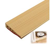 Rampe de seuil de porte, 100 x 10 x 2,5 cm, surface antidérapante, en caoutchouc, pour fauteuil roulant, poussette, déambulateur ou scooter électrique (jaune gans, 2,5)