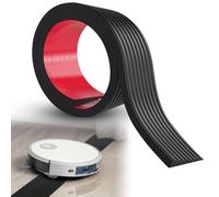 Rampe de seuil de porte - 900 x 80 x (10-30) mm - Rampe de seuil de porte en caoutchouc - Charge maximale : 800 kg - Pour fauteuil roulant, poussette, garage (noir, 1 cm de hauteur)