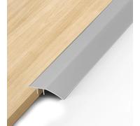 Rampe de seuil de porte en aluminium - 0,9 m x 43 mm - Autocollant - Profil de transition - Compensation de hauteur 8 à 40 mm - Pour seuil d'ouverture de porte, rampes, bois, stratifié, carrelage