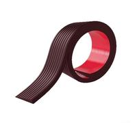 Rampe de seuil de porte en caoutchouc pour une meilleure accessibilité, bande de transition au sol avec dos automatique, conçue pour une utilisation en fauteuil roulant (marron foncé, 1 m)