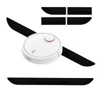 Rampe de seuil de Porte pour Robot aspirateur, Rampe de seuil en Silicone pour Tous Les Accessoires de Robot aspirateur, Construction Robuste et Manipulation Facile (Noir)