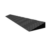 Rampe de Seuil de Porte, rampe antidérapante pour fauteuils roulants, tapis de rampe pour trottoir facilitant l'accès aux robots aspirateurs, aux escaliers et aux trottinettes(Black,100 * 8 * 2CM)