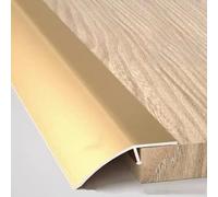 Rampe De Seuil en Aluminium pour Porte/Tapis/carrelage/Sol Irrégulier/Bois À Carrelage Bande Transition De Sol en Vinyle, Barre De Seuil De Porte, 52 Mm De Large (Color : Couleur Or*1pc)