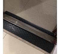 Rampe De Seuil en Caoutchouc, 1/2/3/4/5 Cm Hauteur Fauteuils Roulants Rampes pour La Maison Cour De Jardin Portes Coulissantes en Verre Marches, Intérieur Extéri, 100x11x4.5(39.4x4.3x1.8)