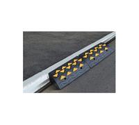 Aidapt Rampe seuil caoutchouc 15,2cm - Surface texturée, haute visibilité - Fauteuil/scooter/voiture