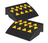 Rampe De Seuil En Caoutchouc Renforcé - Rampe Robuste For Fauteuil Roulant, Scooter De Mobilité, Escaliers, Bordure De Trottoir Antidérapante, Charge Maximale De 272 Kg (600 Lb)(2pcs,50x28x7.7cm)