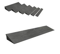Rampe de Seuil en Caoutchouc Solide Rampe de Trottoir pour Fauteuil Roulant 1-6 cm Hauteur de Rampe de Trottoir en Caoutchouc de Garage Longueur de Rampe de Trottoir, Rampe d'Allée pour Robot de Bal