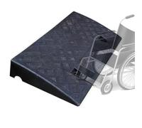 Rampe de seuil en plastique de 7,1 à 12,7 cm de hauteur | Rampe for fauteuil roulant et scooter for allée, trottoir, marches et garage(Black,4in)