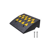 VEVOR Rampe de Seuil Hauteur 15,2 cm Rampe Trottoir Caoutchouc Capacité Charge 15 tonnes Rampe Accès Fauteuil Roulant avec Structure Grillagée Stable pour Passage Voitures Motos Vélos 49,1x37x15,2 cm